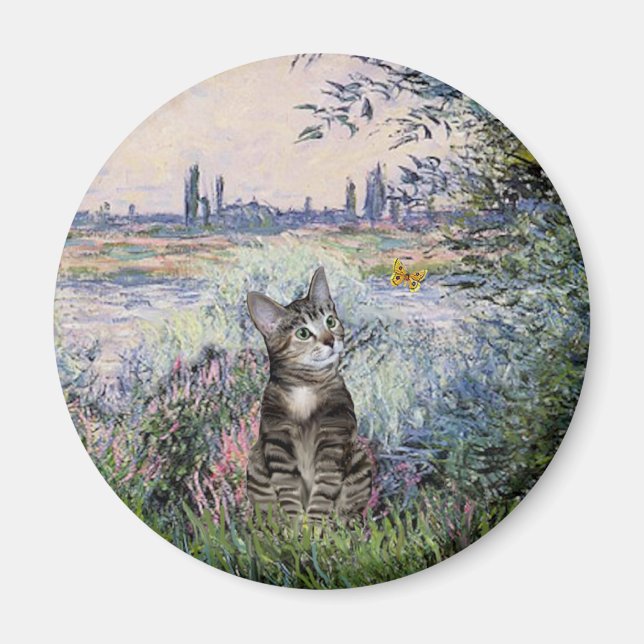 Cat (Tabby 2) - By the Seine Magnet (Front)