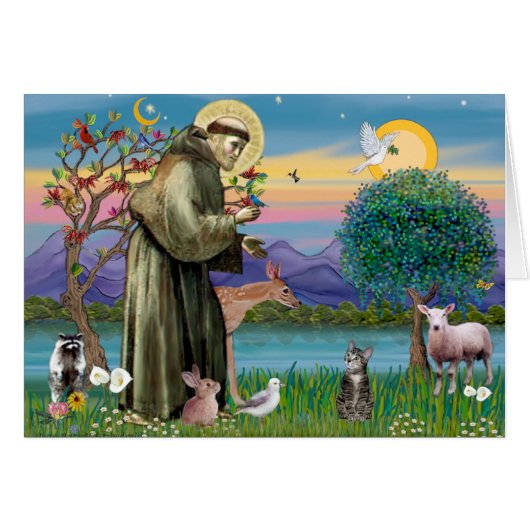 Cat (Tabby 2) - Saint Francis Cards (Front Horizontal)