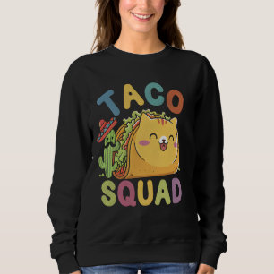 Cat Taco Squad Cinco De Mayo Mexican Party Fiesta Sweatshirt