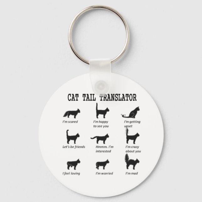 CAT TAIL TRANSLATOR KEYCHAIN (Front)