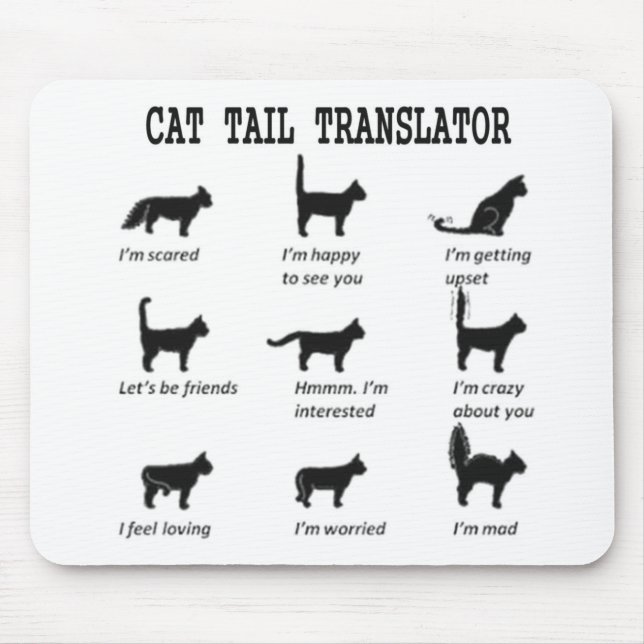 CAT TAIL TRANSLATOR MOUSE PAD (Front)