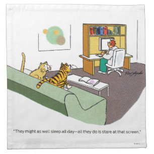 Cat Talk Cloth Napkin