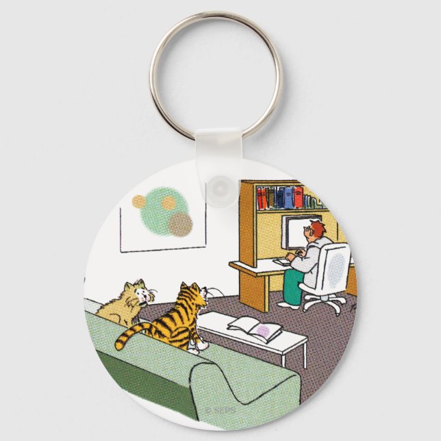 Cat Talk Keychain (Front)