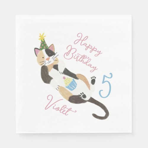 Cat_tastic Purrfect Birthday Party Custom Napkins