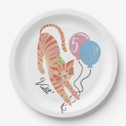 Cat_tastic Purrfect Birthday Party Custom Paper Plates