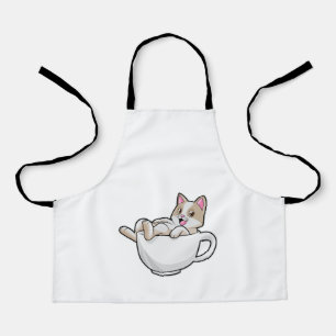 Cat Tea cup Apron