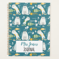 Cat teacher pattern planner