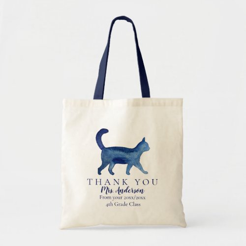 CAT Teacher Thank You Class Gift Tote Bag