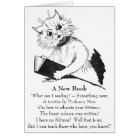 Cat Teacher with Educational Book