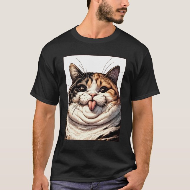 Cat Tease Meme Funny Kitty Iconic Meme T-Shirt (Front)