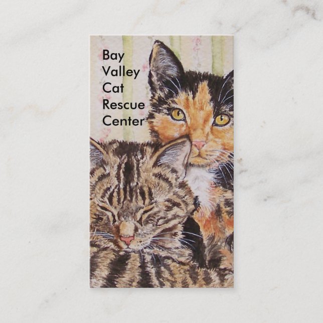 Cat Themed Business Card Template (Front)