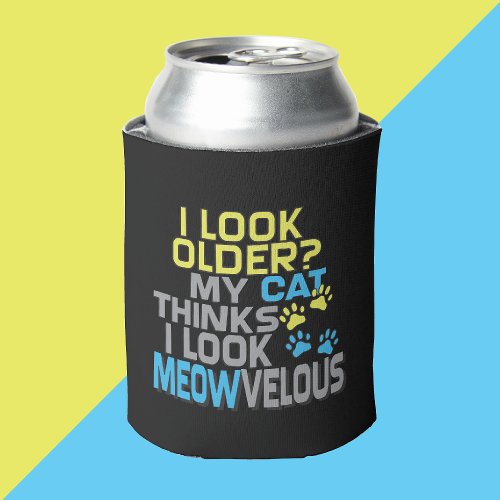 Cat themed Funny Birthday Gag Gift Can Cooler