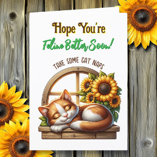 Cat Themed Get Better Card Word Search Inside!