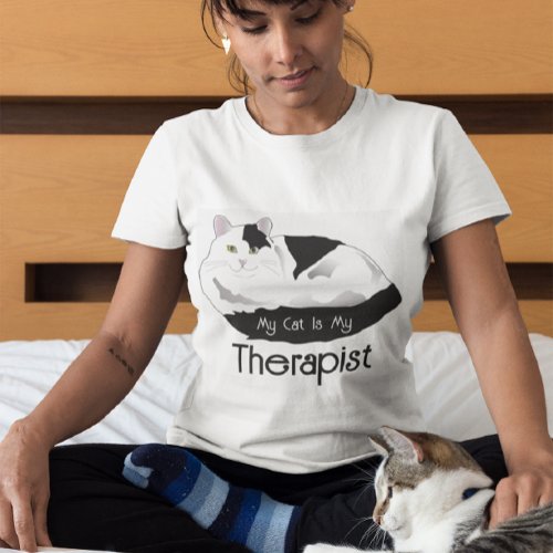 Cat Therapist  _ funny quote  T_Shirt