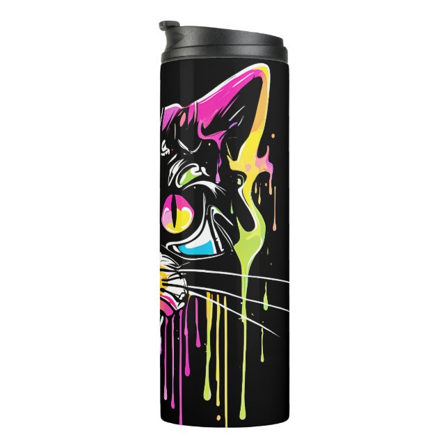 Cat Thermal Tumbler (Rotated Right)