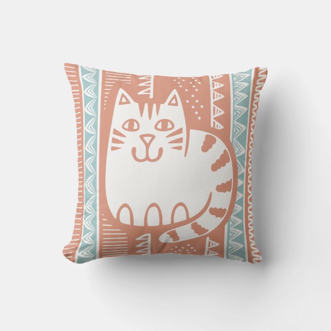 Cat Throw Pillow (Front)