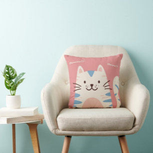 Cat Throw Pillow
