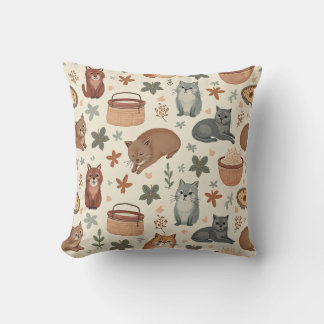 Cat Throw Pillow