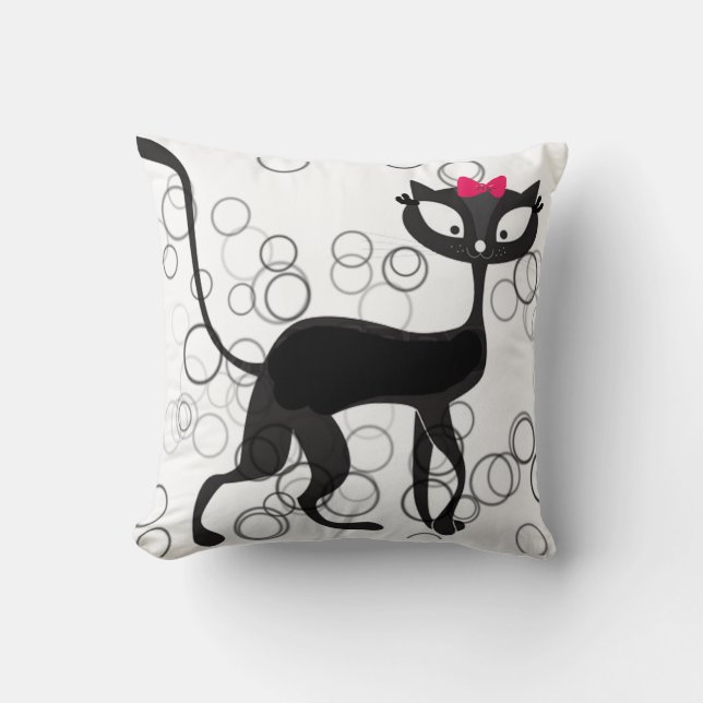 Cat Throw Pillow (Front)