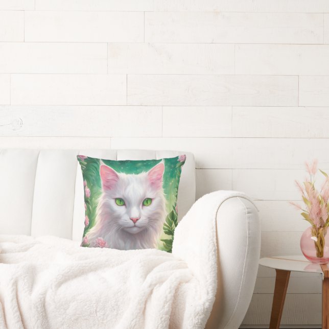 Cat Throw Pillow 20" x 20" (Couch)