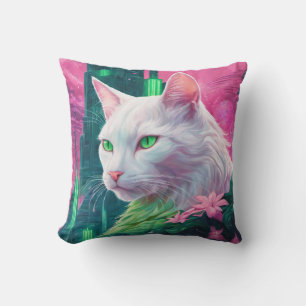 Cat Throw Pillow 20" x 20"