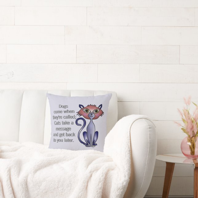 Cat Throw Pillow - Custom pet pillow (Couch)