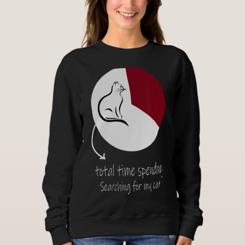 Cat Time Pie Chart Total Time Spending Searching F Sweatshirt