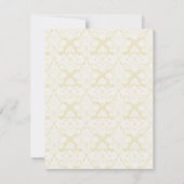 Cat Titanic Quote Brocade Stripe Notecard (Back)