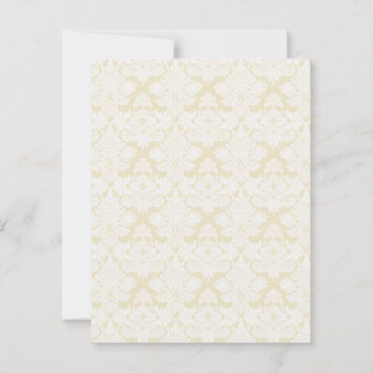 Cat Titanic Quote Brocade Stripe Notecard (Back)