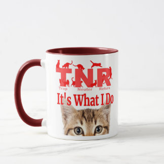 Cat TNR mug for a cat mom into cat TNR & rescue