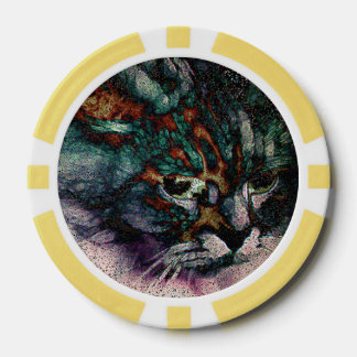 Cat to Tiger Poker Chip