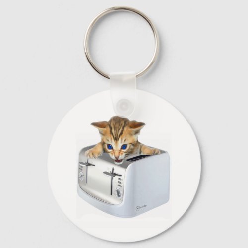 Cat Toaster Keychain