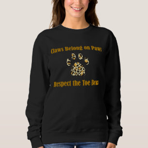 Cat Toebeans are Sacred Pro Cat Activist Sweatshirt