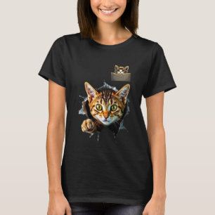 Cat Torn Cloth Kitten Kitty Boys & Girls T-Shirt