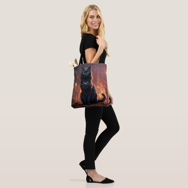 Cat Tote Bag (On Model)
