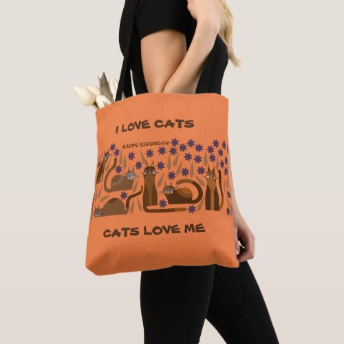 CAT TOTE FOR BIRTHDAY PRESENT FOR YOUR LOVED ONE