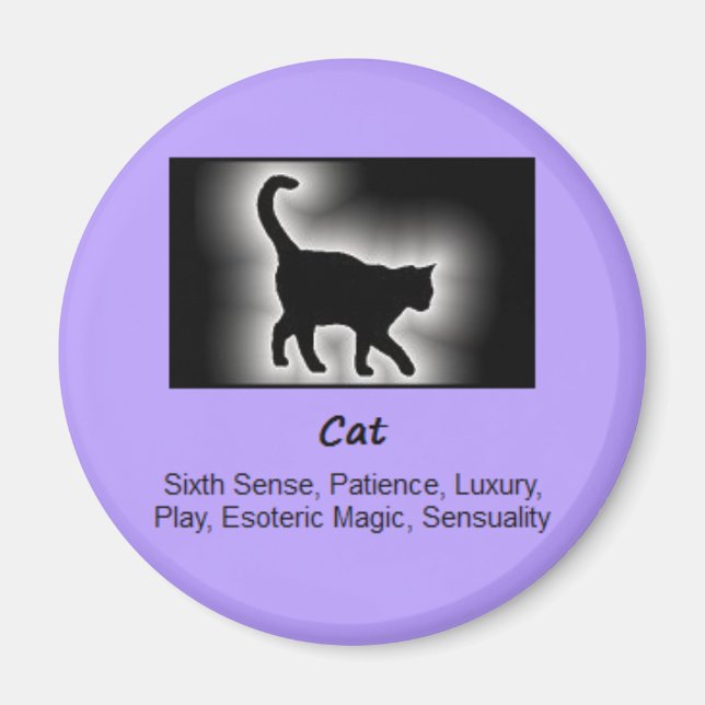Cat Totem Animal Spirit Meaning Magnet (Front)