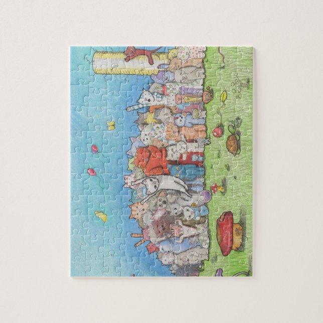 Cat Town Jigsaw Puzzle (Vertical)
