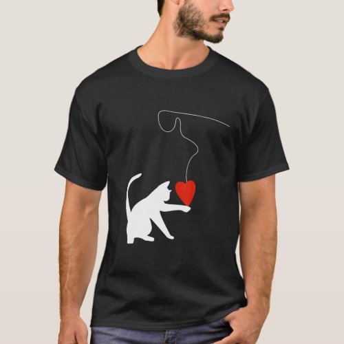 Cat Toy Valentines Day For Her Or For Him T_Shirt