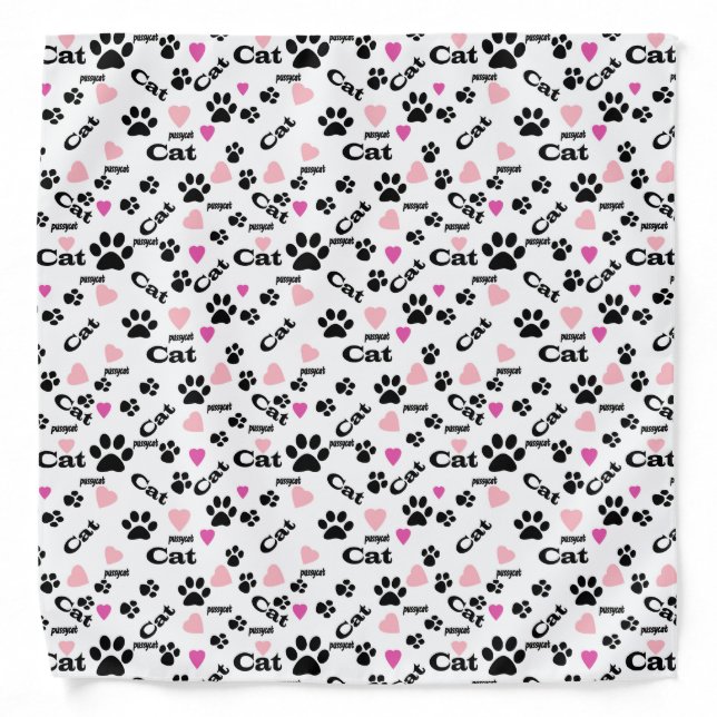 Cat tracks bandana (Front)