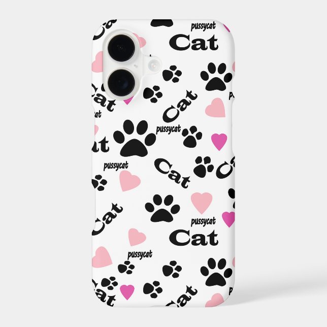 Cat tracks iphone case (Back)