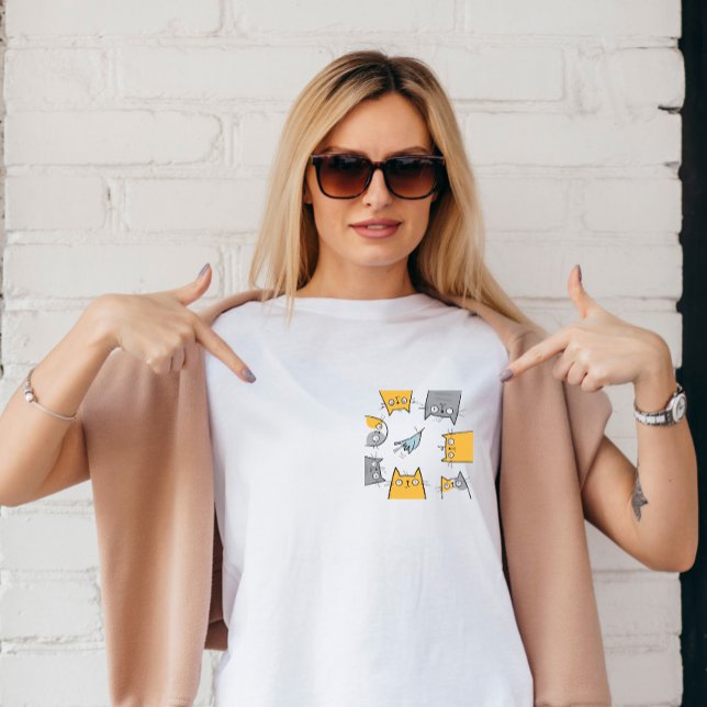 Cat Trap Funny Cute Chaos Cat Art T-Shirt (Cat trap tee)