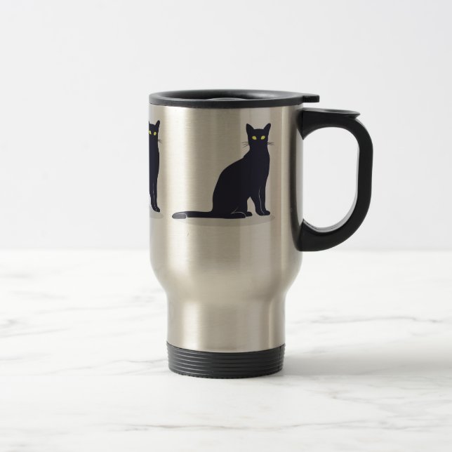 Cat Travel Mug (Right)