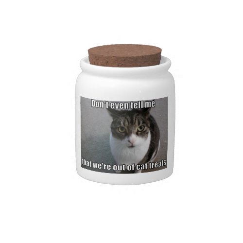 Cat treat jar