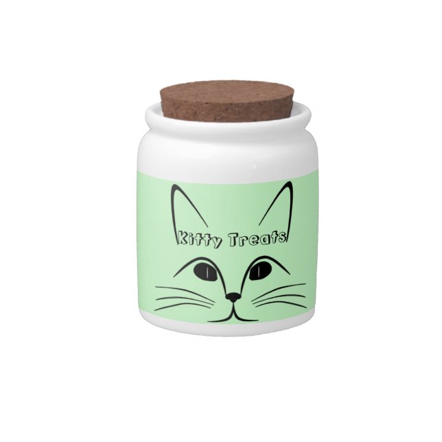 CAT TREAT JAR - PET TREAT JAR (Front)