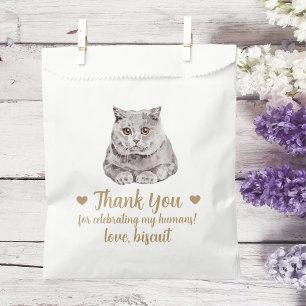 Cat Treat Wedding Favor Bag