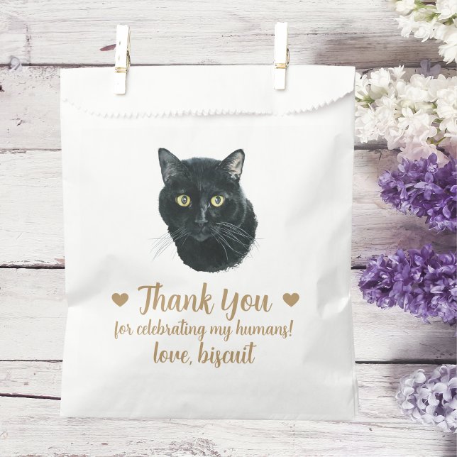 Cat Treat Wedding Favor Bag (Creator Uploaded)