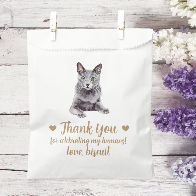 Cat Treat Wedding Favor Bag (Creator Uploaded)