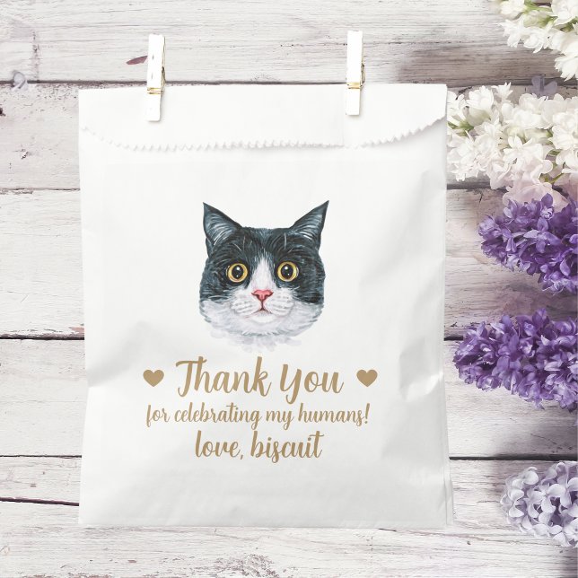 Cat Treat Wedding Favor Bag (Creator Uploaded)