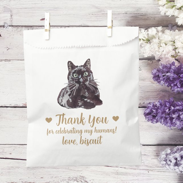 Cat Treat Wedding Favor Bag (Creator Uploaded)